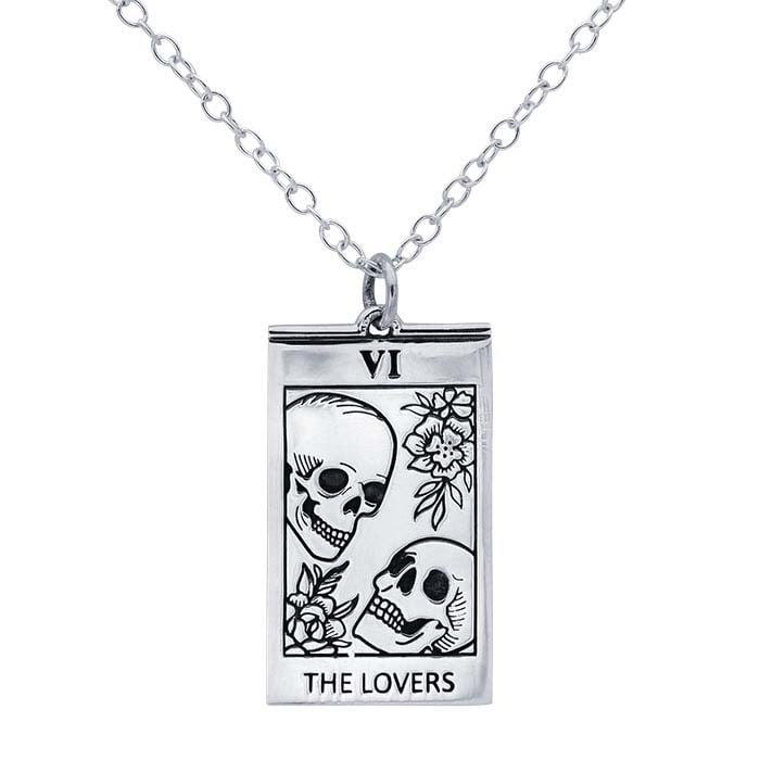 Sterling Silver Lover's Tarot Necklace