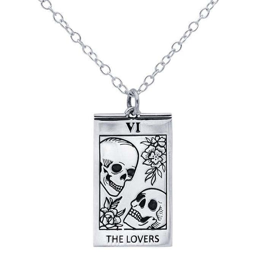 Sterling Silver Lover's Tarot Necklace
