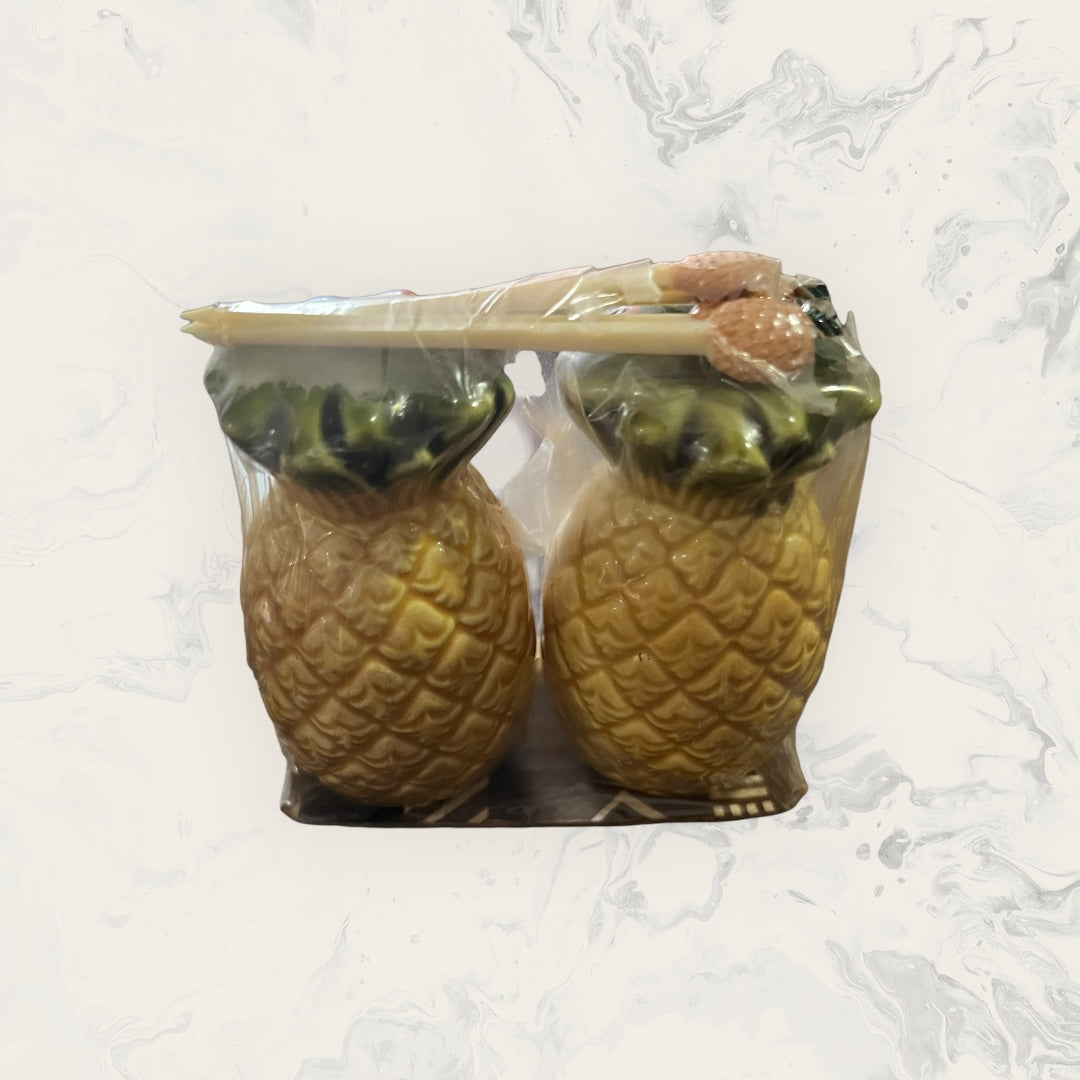 Aloha Hawaii Pineapple Salt & Pepper Shakers