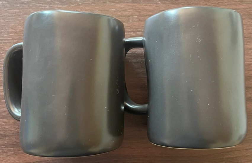 Rae Dunn Black Super Mom & Dad Mug Set (Pre-Owned)