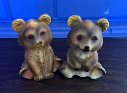 Vintage Bear Salt & Pepper Shakers