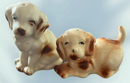 Vintage Dog Salt & Pepper Shakers