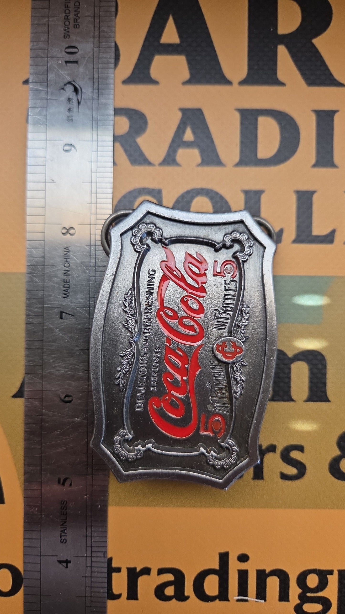 Vintage 1996 Coca-Cola T-90 Siskiyou Belt Buckle