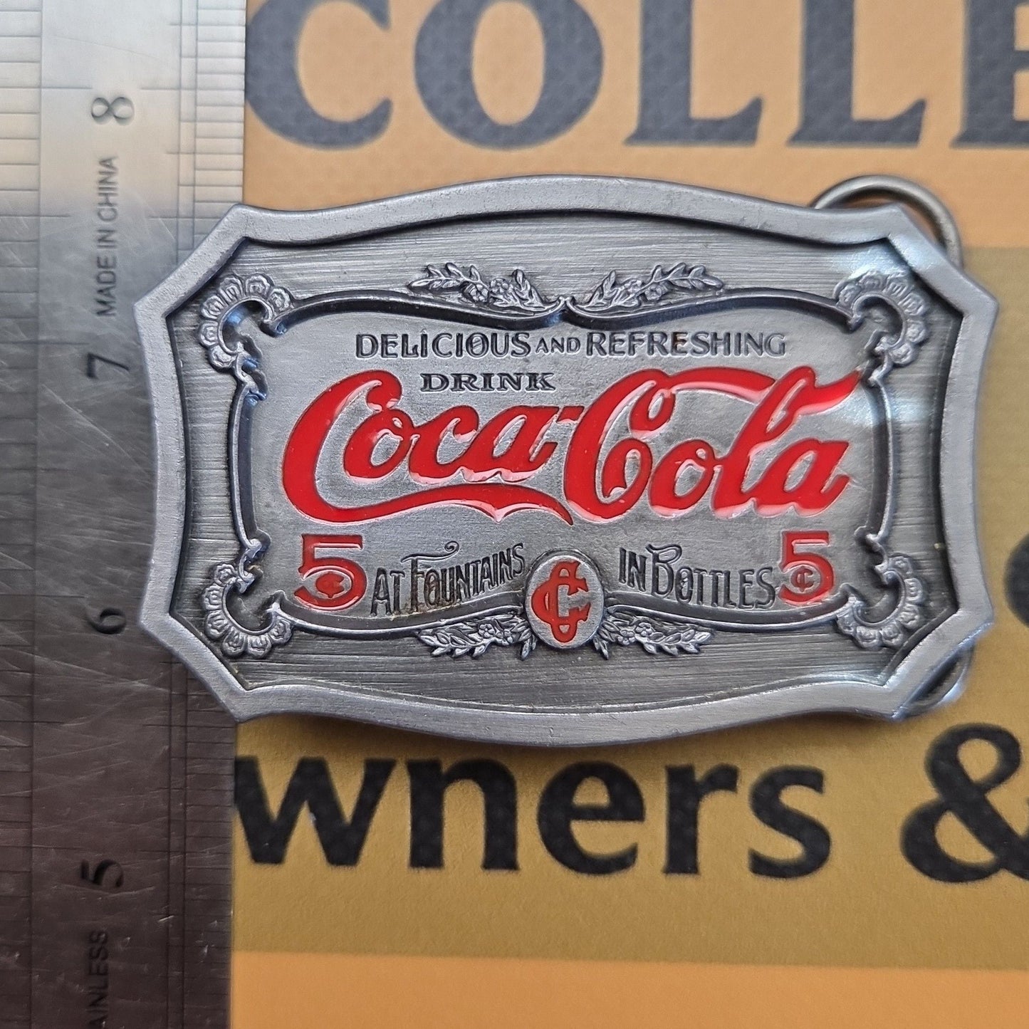 Vintage 1996 Coca-Cola T-90 Siskiyou Belt Buckle