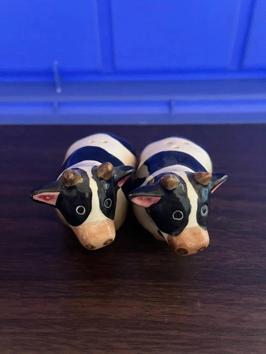 Cows with Hearts Salt & Pepper Shakers