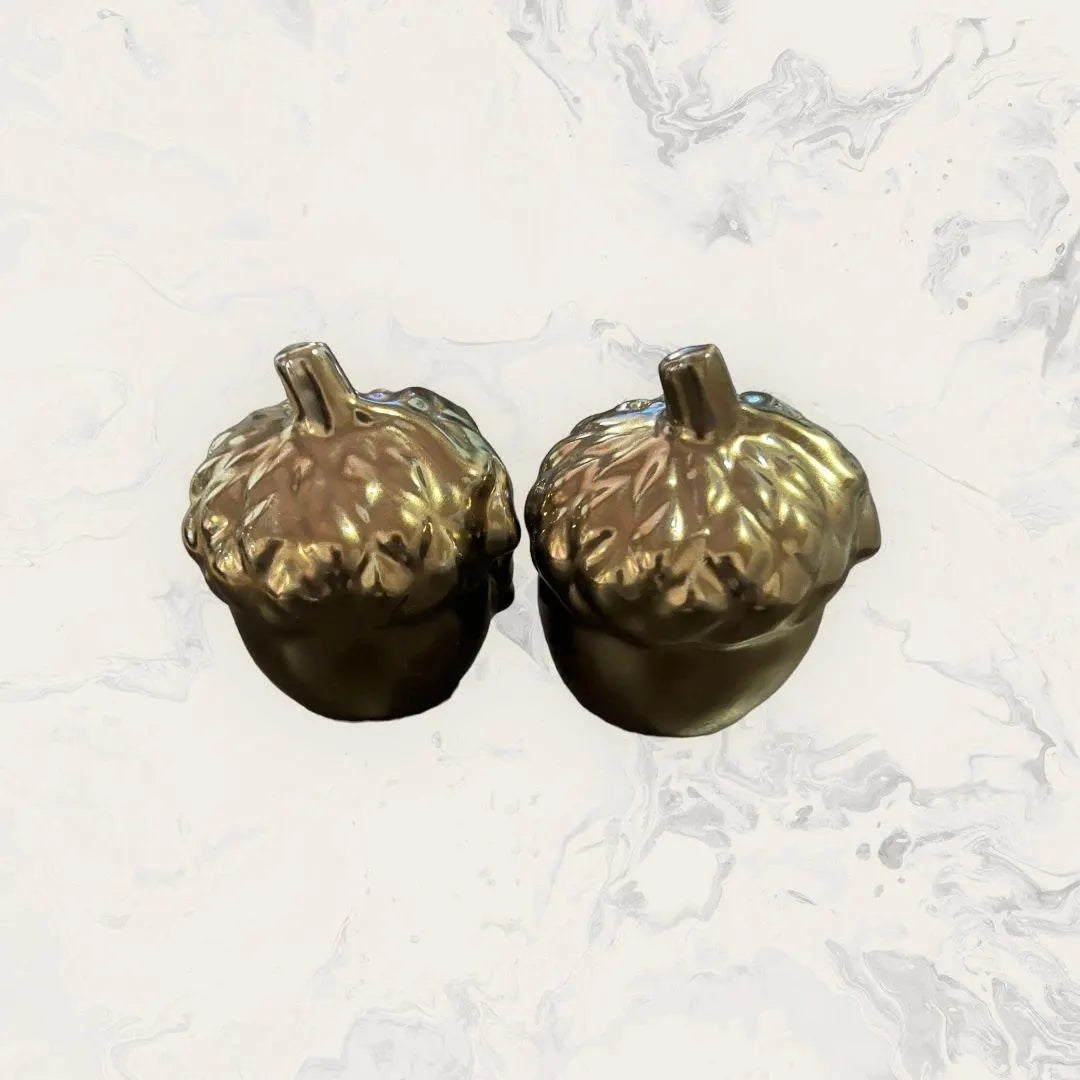 Bronze Acorn Salt & Pepper Shakers