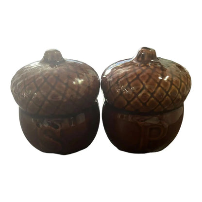 Ceramic Acorn Salt & Pepper Shakers