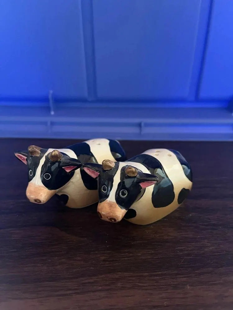 Cows with Hearts Salt & Pepper Shakers