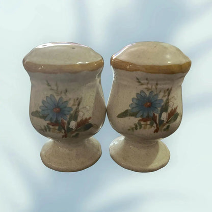 Mikasa Blue Flower Salt & Pepper Shakers