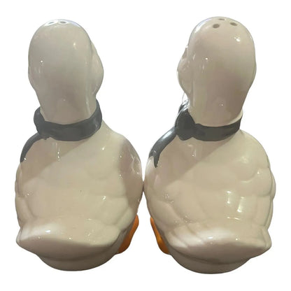 Large Geese with Bows Salt & Pepper Shakers