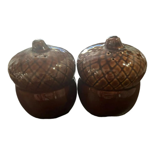 Ceramic Acorn Salt & Pepper Shakers