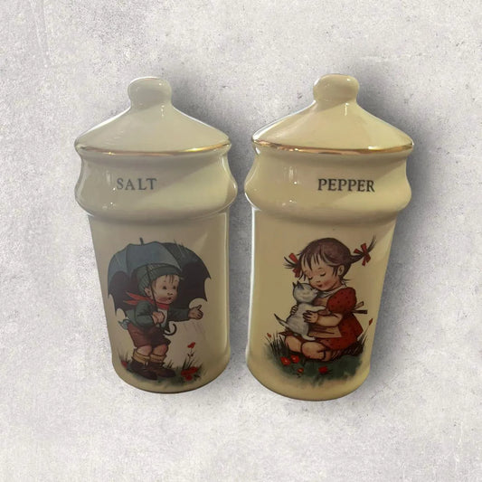 Little Boy and Girl Salt and Pepper Shakers