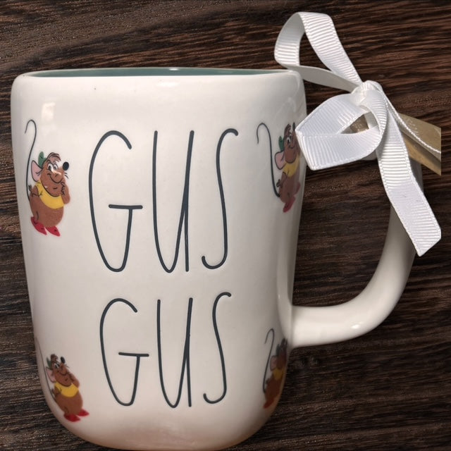 Rae Dunn - Gus Gus - Disney Princess Collection ceramic coffee mug - 2024