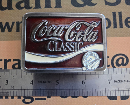Vintage Coca-Cola Classic Original Formula Belt Buckle