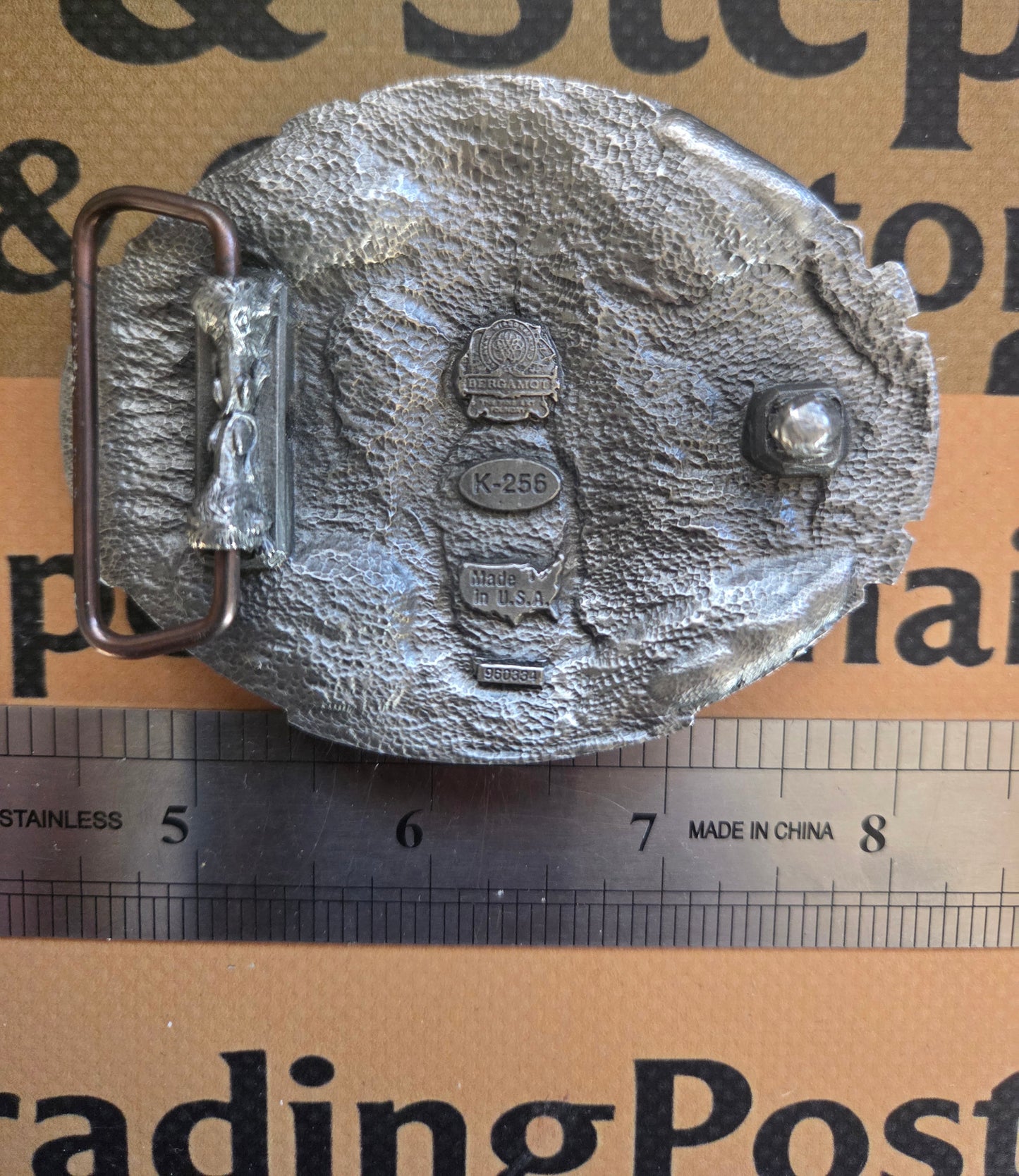 Vintage American Cowboy with Saddle Belt Buckle